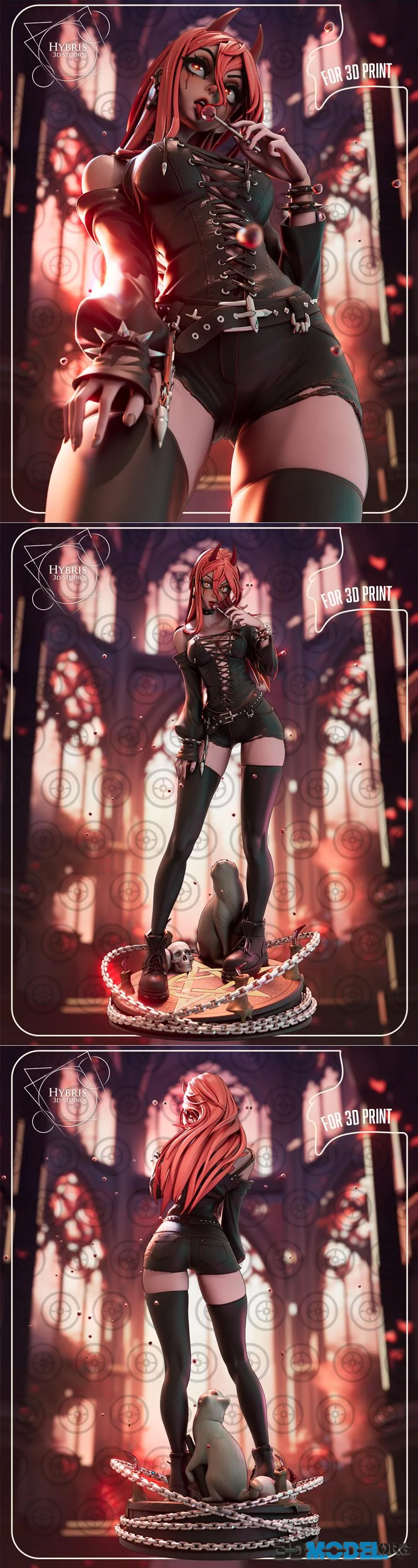 Hybris Studios - Chainsawman - Goth Power – Printable