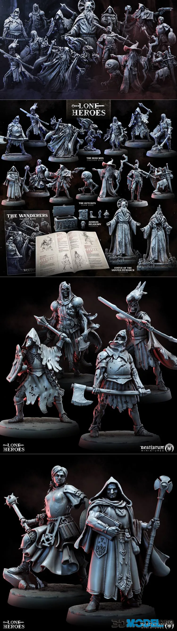Bestiarum Miniatures - The Wanderers May 2026 – Printable