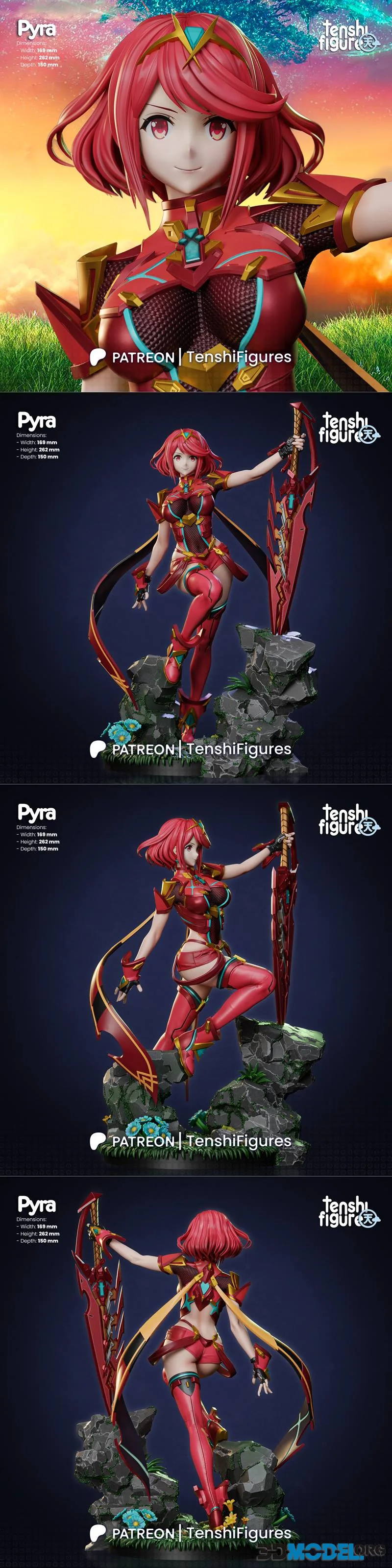 Tenshi Figures Pyra Xenoblade – Printable