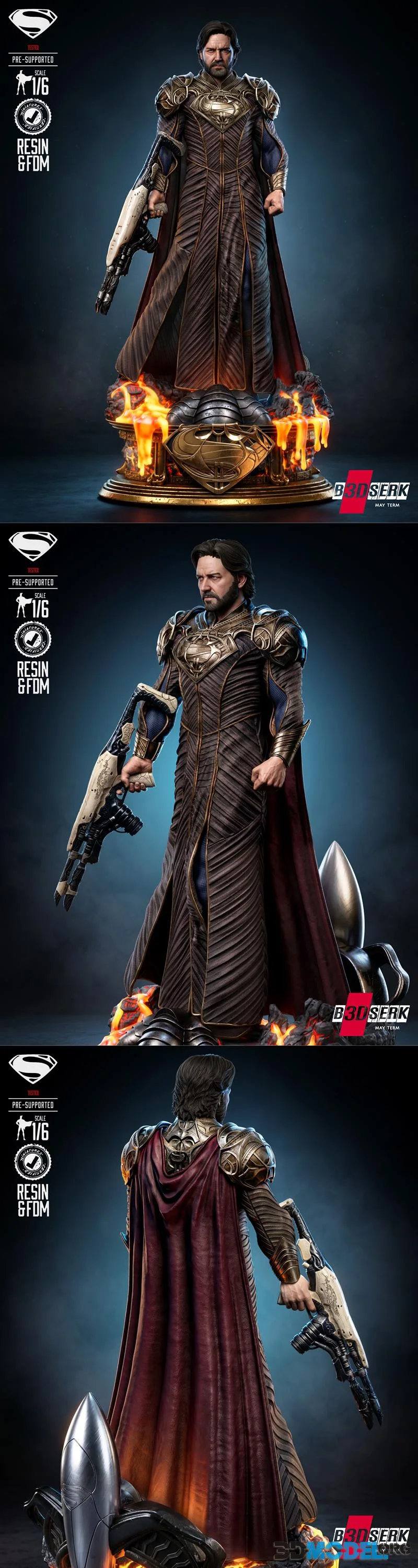 B3DSERK - Jor-El Sculpture – Printable