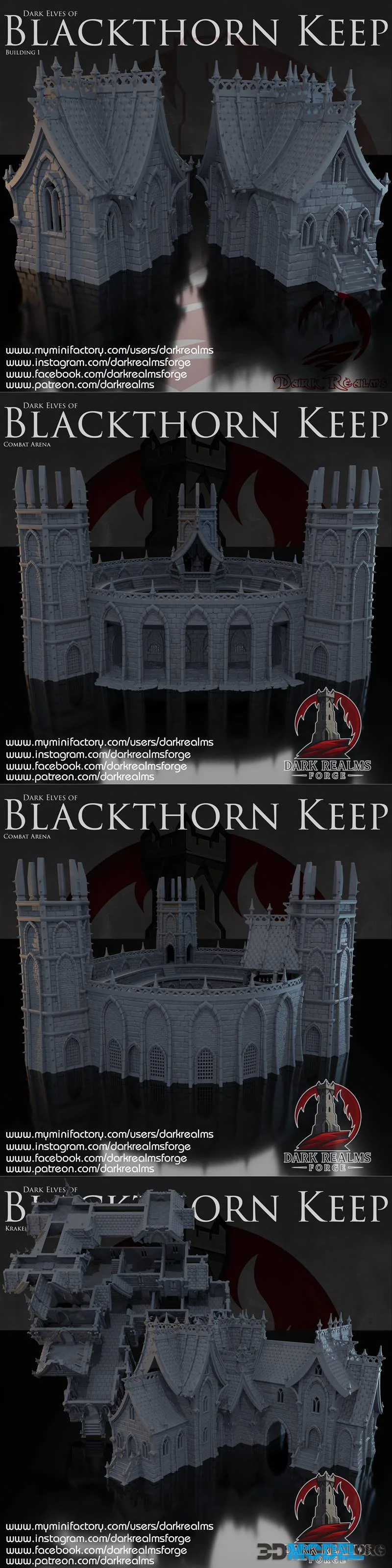 Dark Realms Forge - Blackthorn Keep – Printable