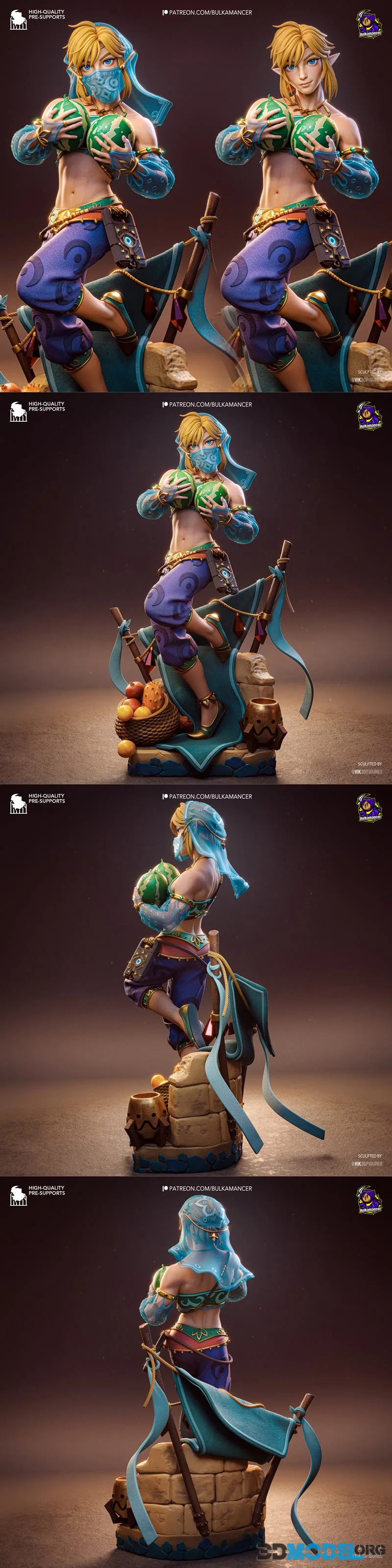 Bulkamancer Sculpts - Gerudo Link – Printable