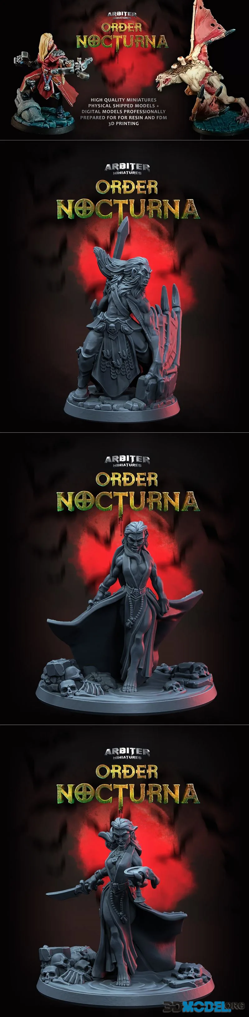 Arbiter Miniatures - Kickstarter 10 - Order Nocturna – Printable