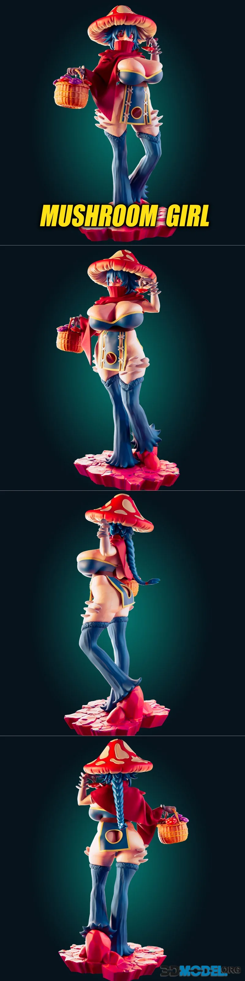 Officer Rhu - Mushroom Girl – Printable