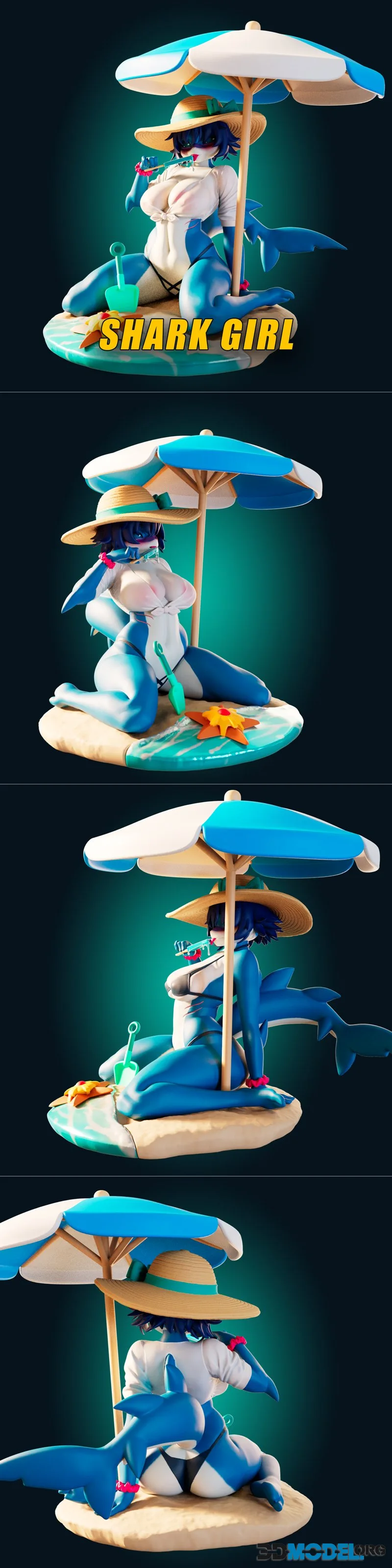 Officer Rhu - Shark Girl – Printable