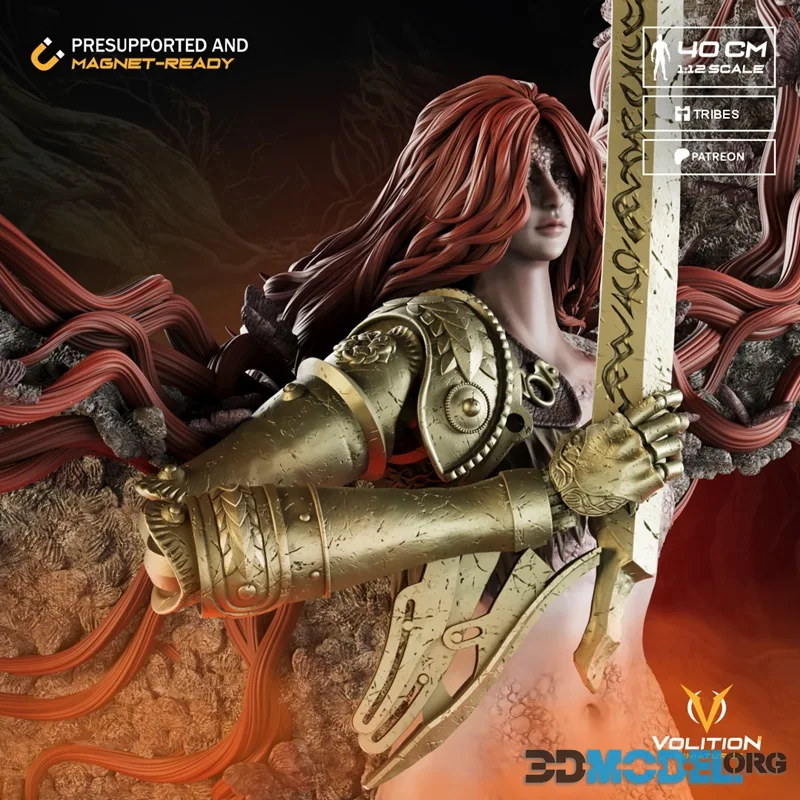 Volition Miniatures - Malenia, Goddess of Rot – Printable