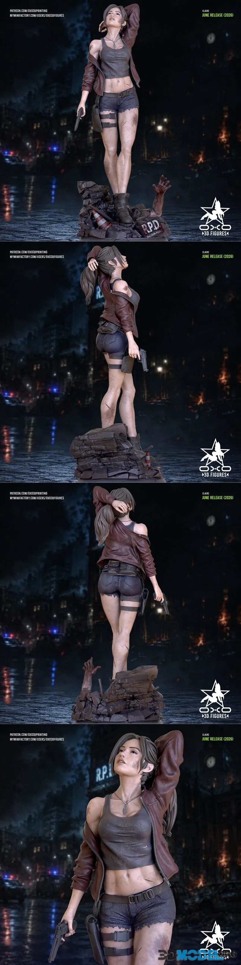 OXO3D Figures - Claire Redfield – Printable