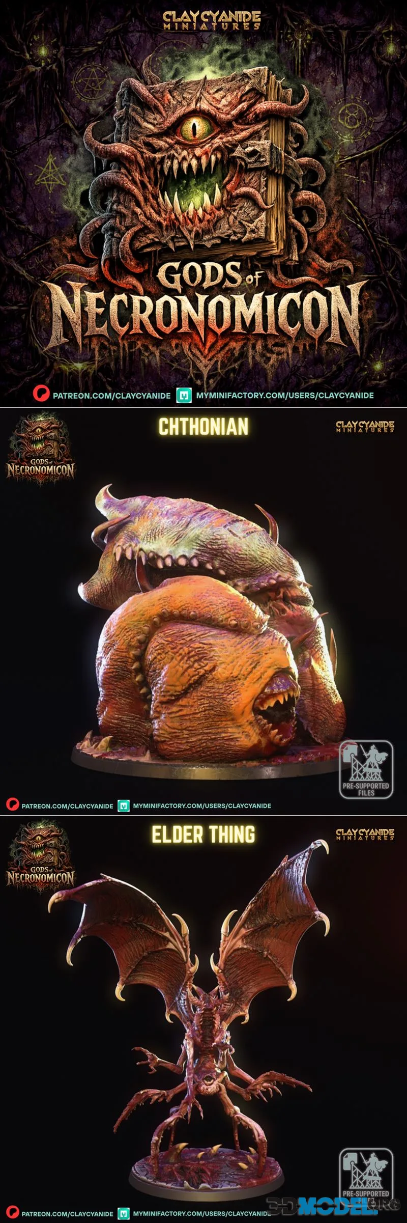 Clay Cyanide Miniatures December 2025 – Printable