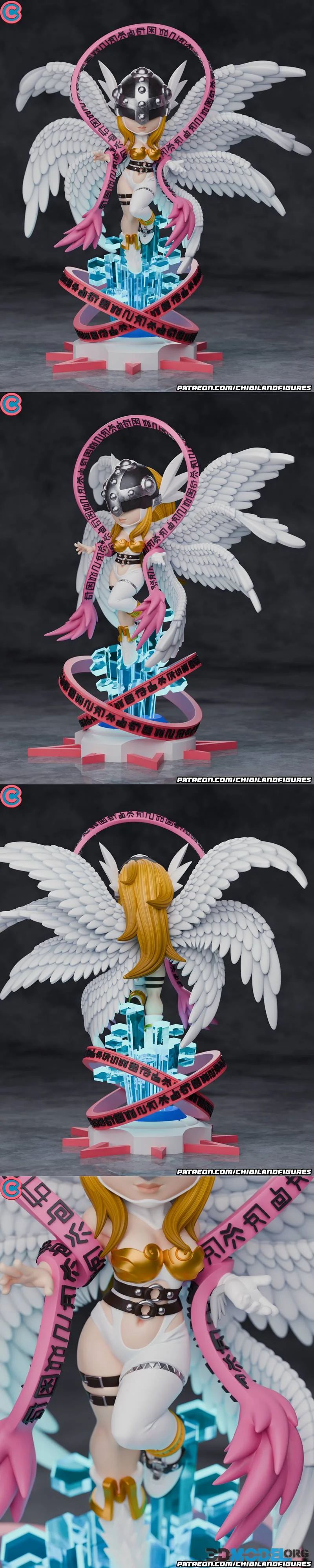 Chibi Land Figures - Angewomon Chibi - Digimon – Printable