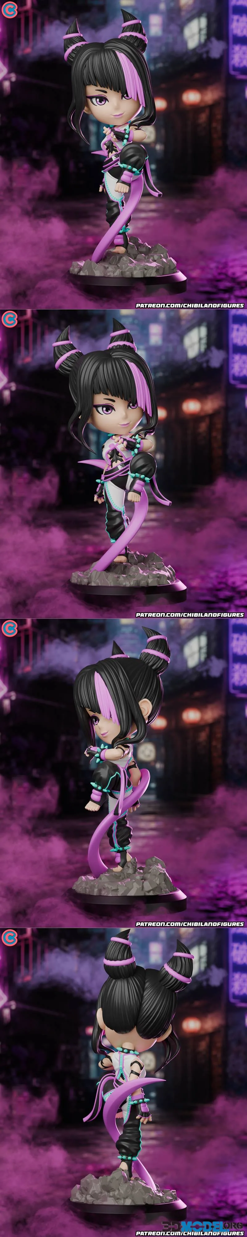 Chibi Land Figures - Juri - Street Fighter - Chibi – Printable