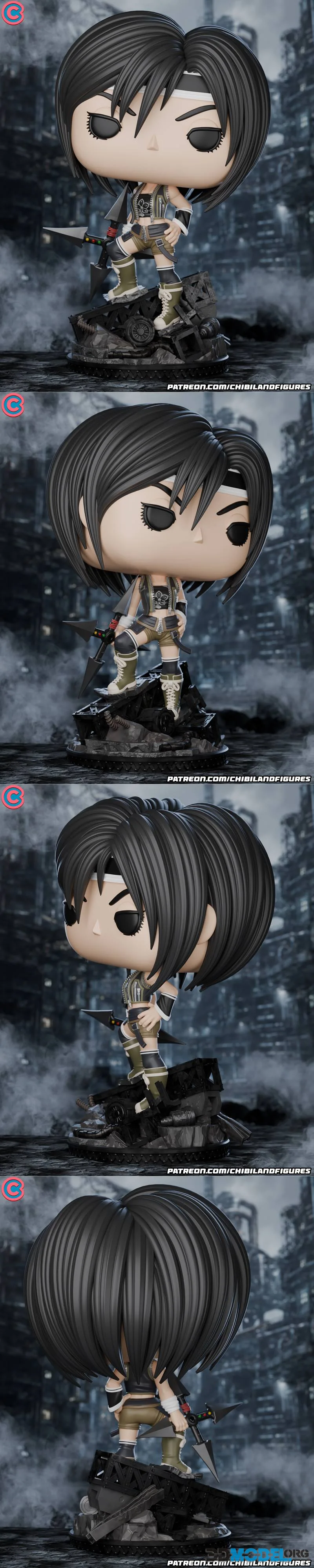 Chibi Land Figures - Yuffie - Final Fantasy Advent Children - Funko – Printable