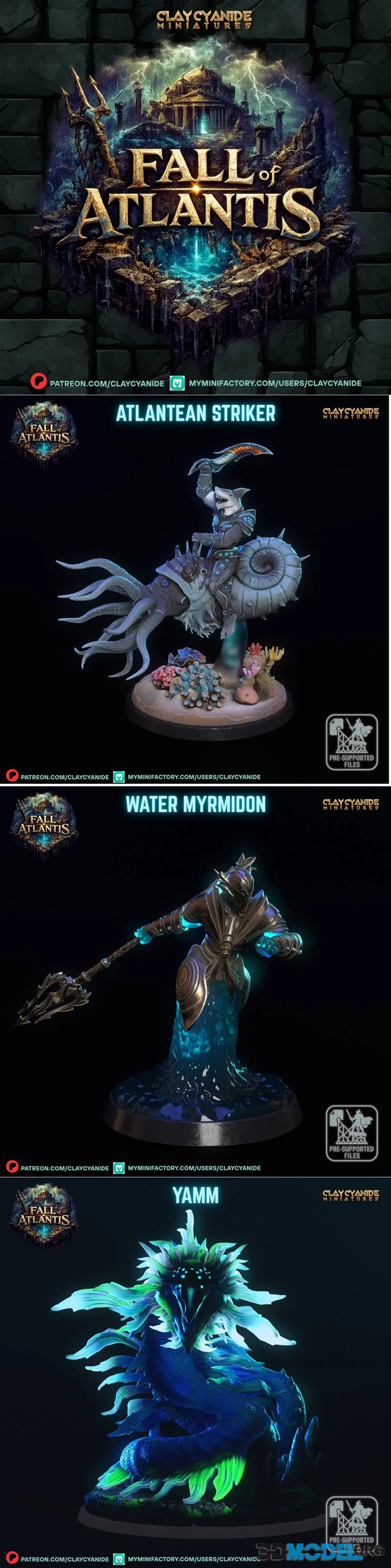 Clay Cyanide Miniatures January 2026 – Printable