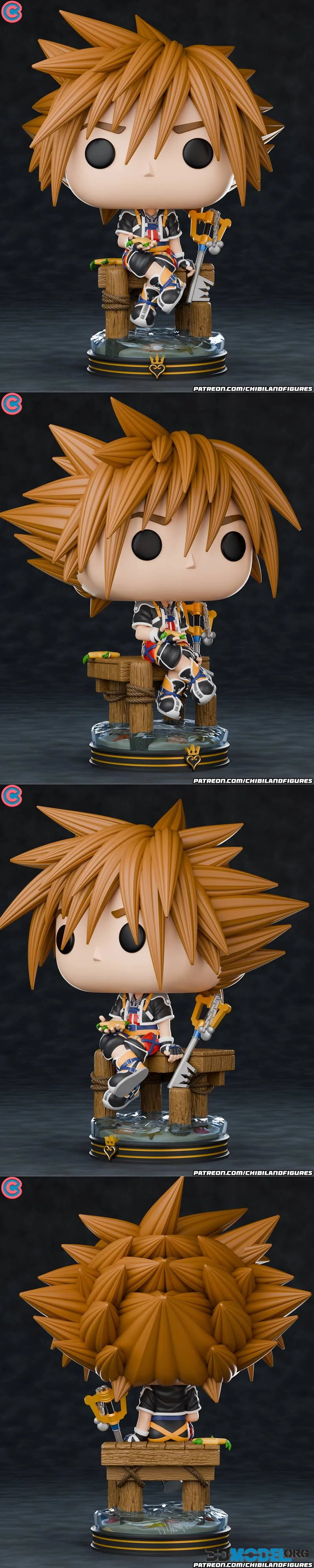 Chibi Land Figures - Sora - Kingdom Hearts - Funko – Printable