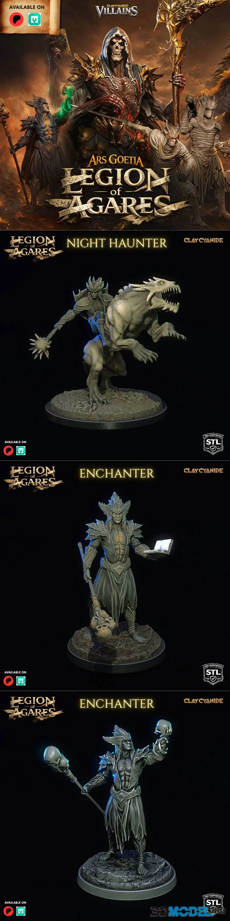 Clay Cyanide Miniatures April 2026 – Printable
