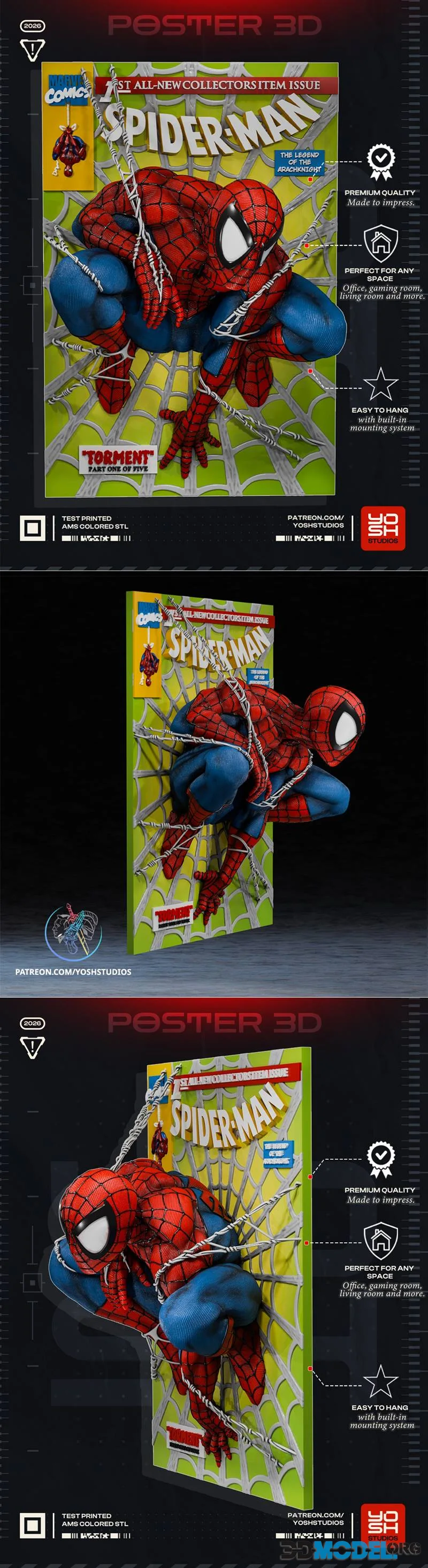 Yosh Studios - Spiderman Concert Poster – Printable