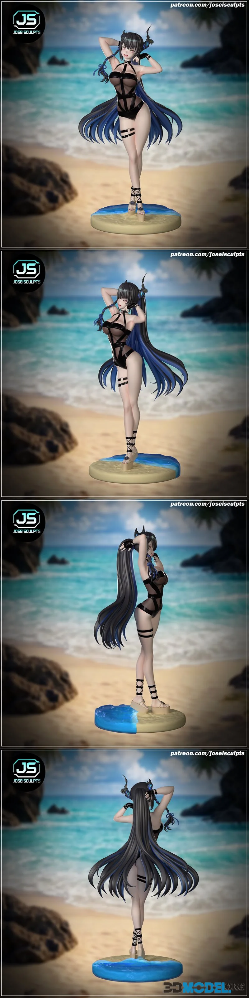 joseisculpts - Nerissa Ravencroft (Bikini ver) – Printable