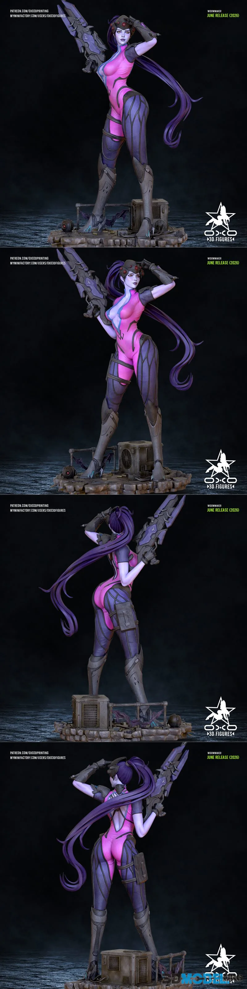 OXO3D Figures - Widowmaker – Printable
