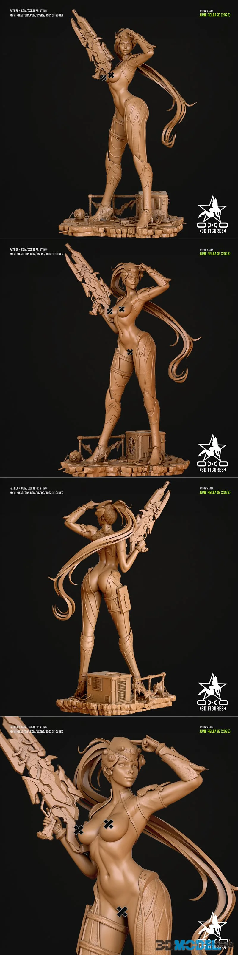 OXO3D Figures - Widowmaker NSFW Version – Printable