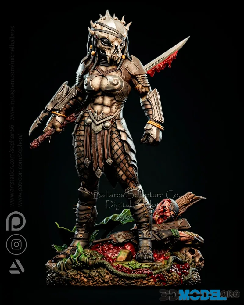 Predator Female by Creative Geek MB – Printable