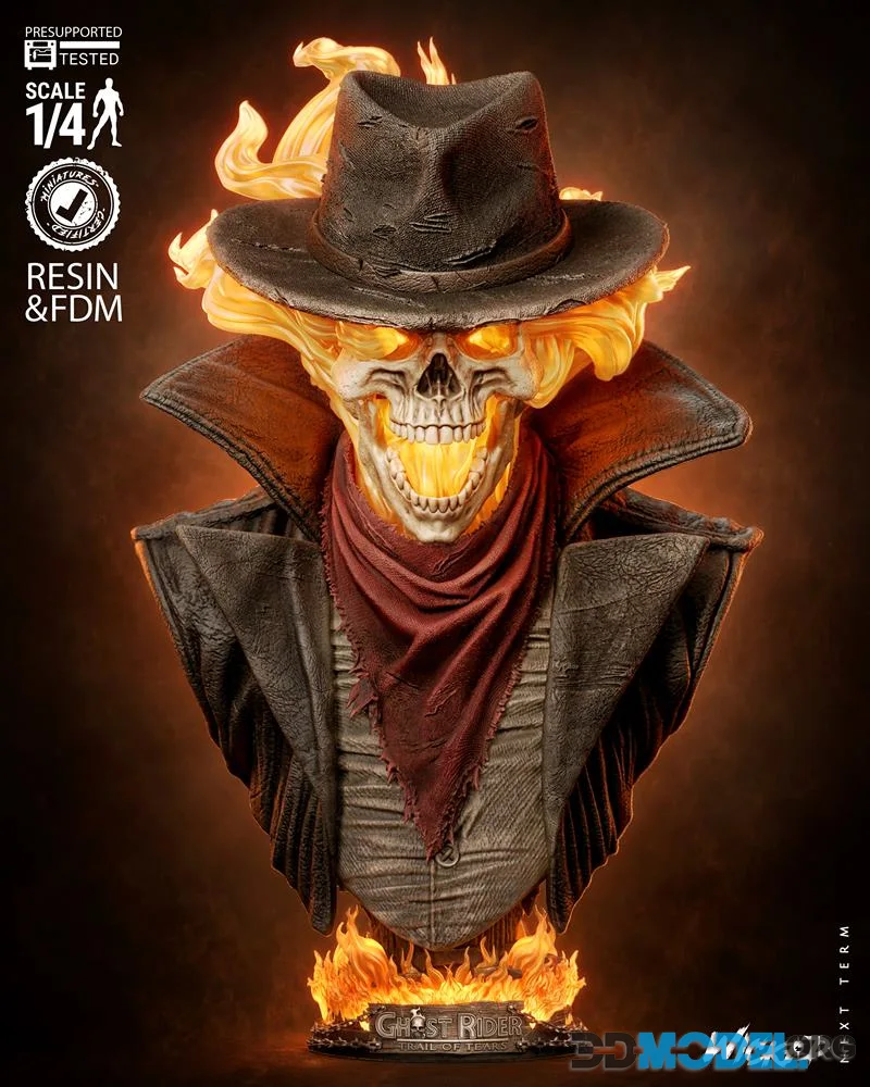 Wicked - Ghost Rider Billy Bust Portrait – Printable