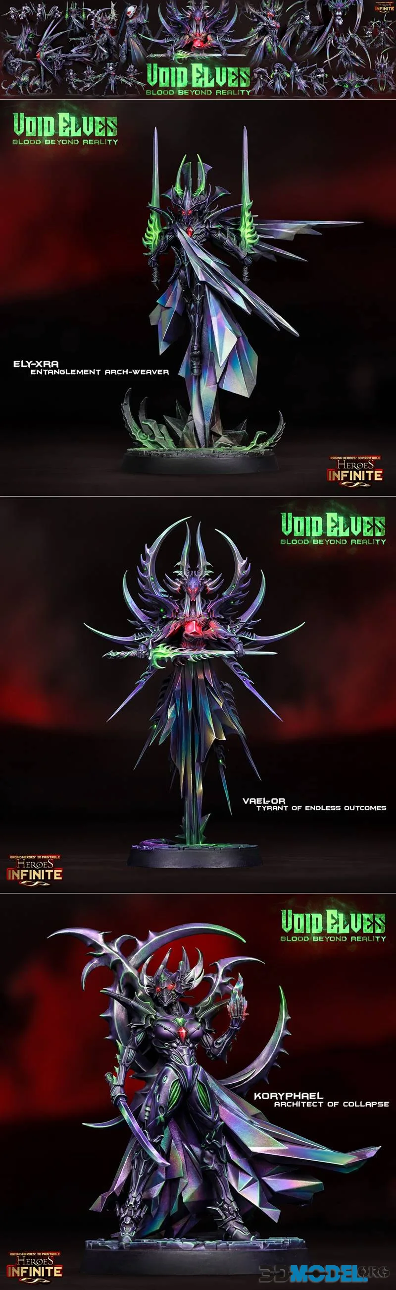 Heroes Infinite - Void Elves - Blood Beyond Reality March 2026 – Printable