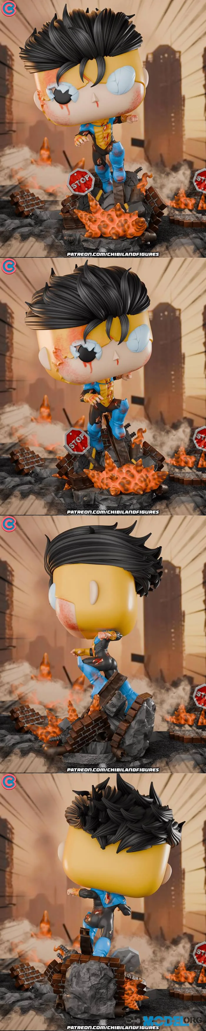 Chibi Land Figures - Mark Grayson - Invincible - Funko – Printable