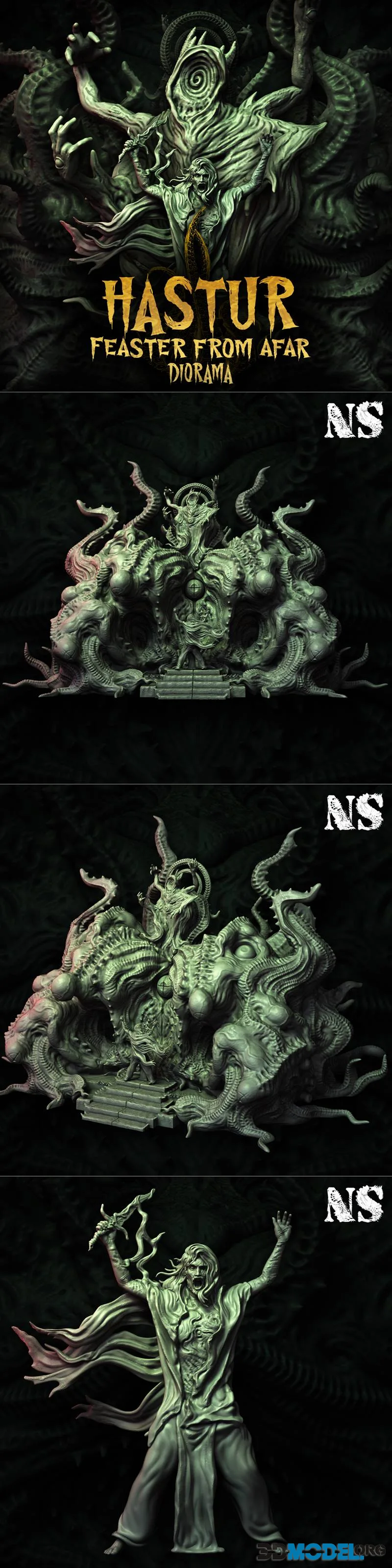 NS Miniatures - Hastur - The Feaster From Afar - Diorama March 2026 – Printable