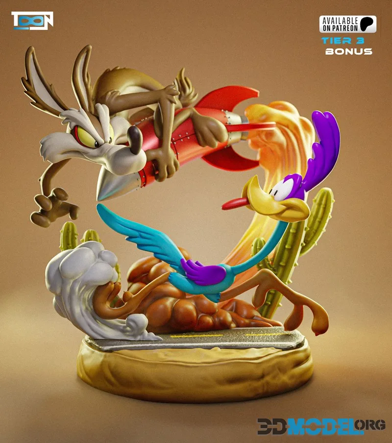 Toon Studio - Wile-E - Coyote and Roadrunner – Printable
