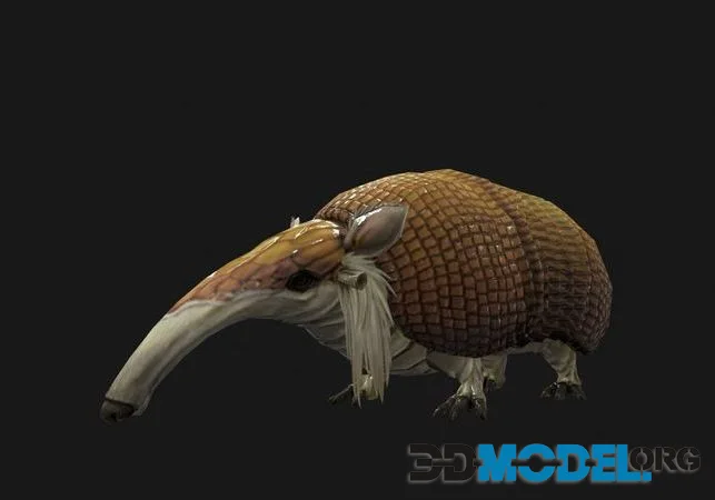 Armadillo low-poly (PBR)