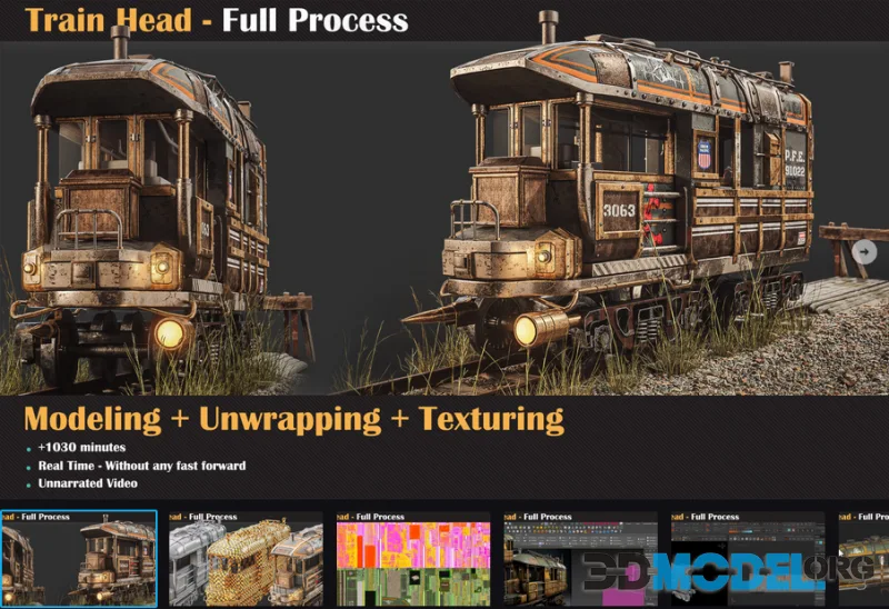 ArtStation - Train Head - Full Tutorial