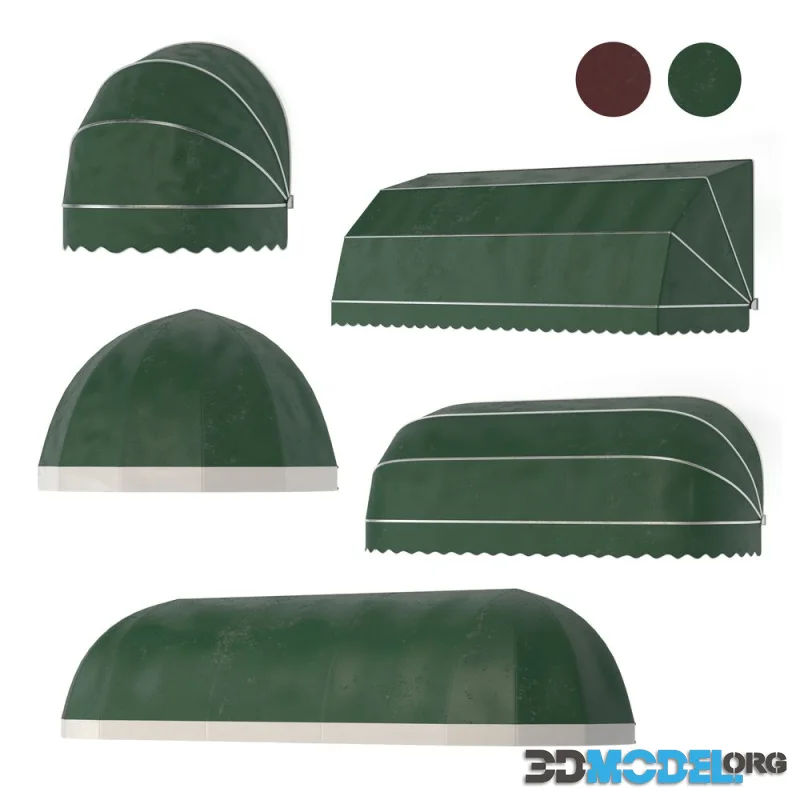 Awning set kitbash vol.05