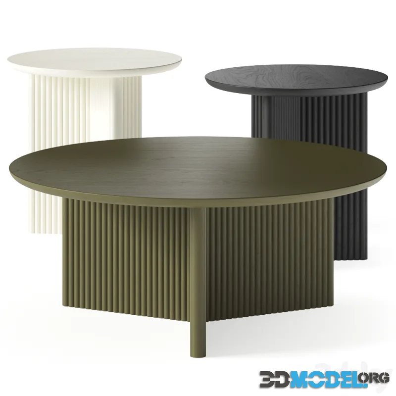 Burke Odeon Round Coffee Tables