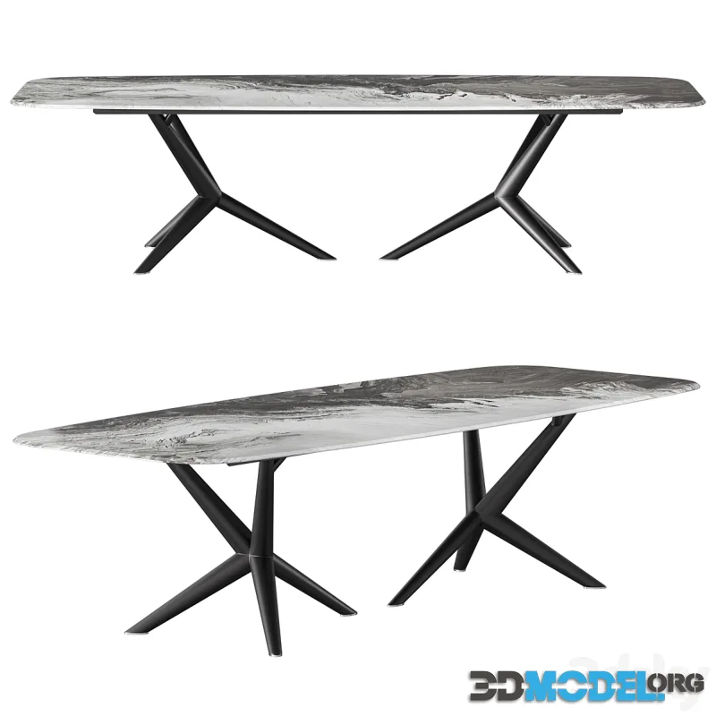 Cattelan Italia Atlantis Crystalart Dining Table