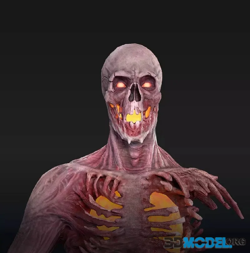 Character Skeleton low-poly (PBR)