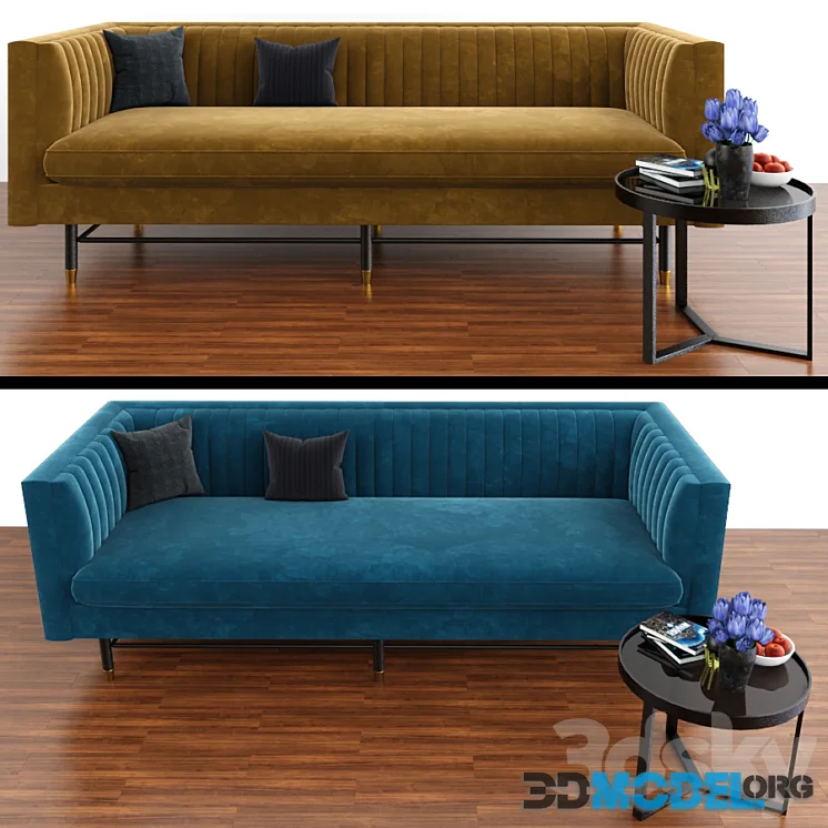 Chealsea Sofa With Aula Table And Parquet