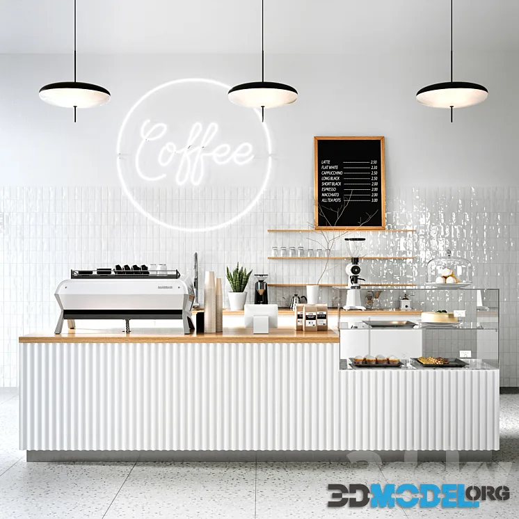 COFFEE SHOP 4 (Corona, Vray)