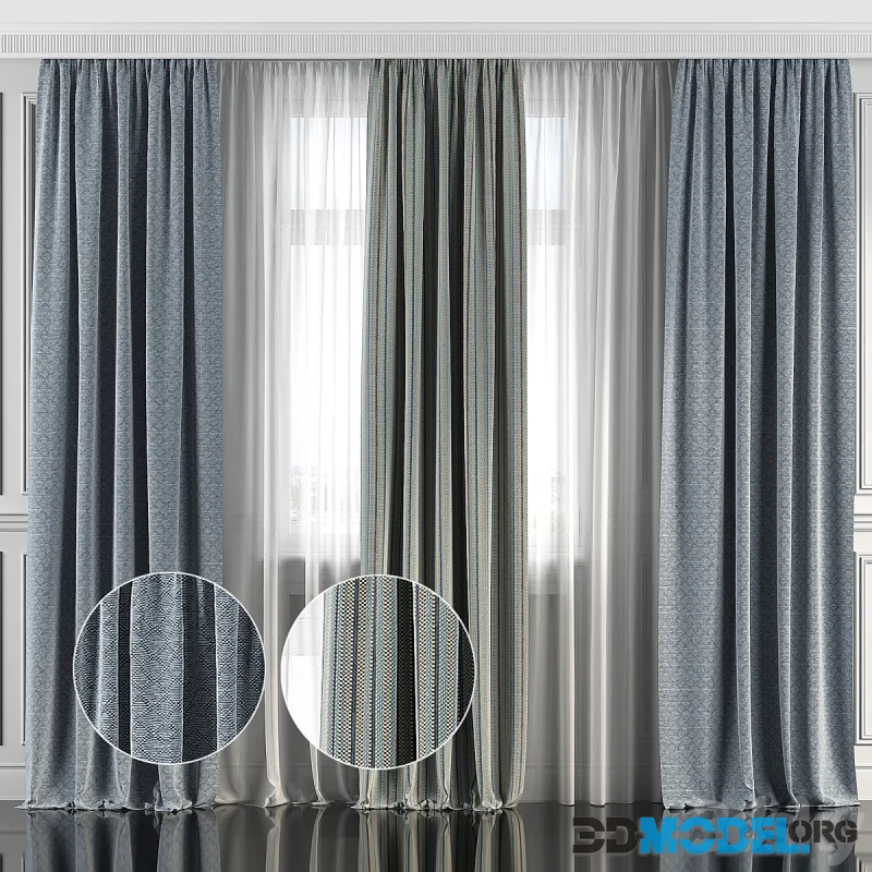 Curtains with window 130