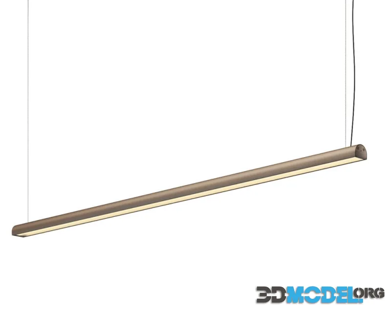 Cut Back Linear Pendant Lamp by De Padova