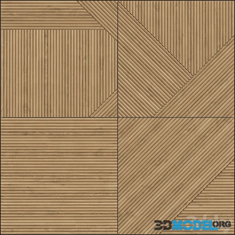 Decorative panel of solid oak VOLCRAFT. Collection ECO Line. Series EDGE. Model Linea