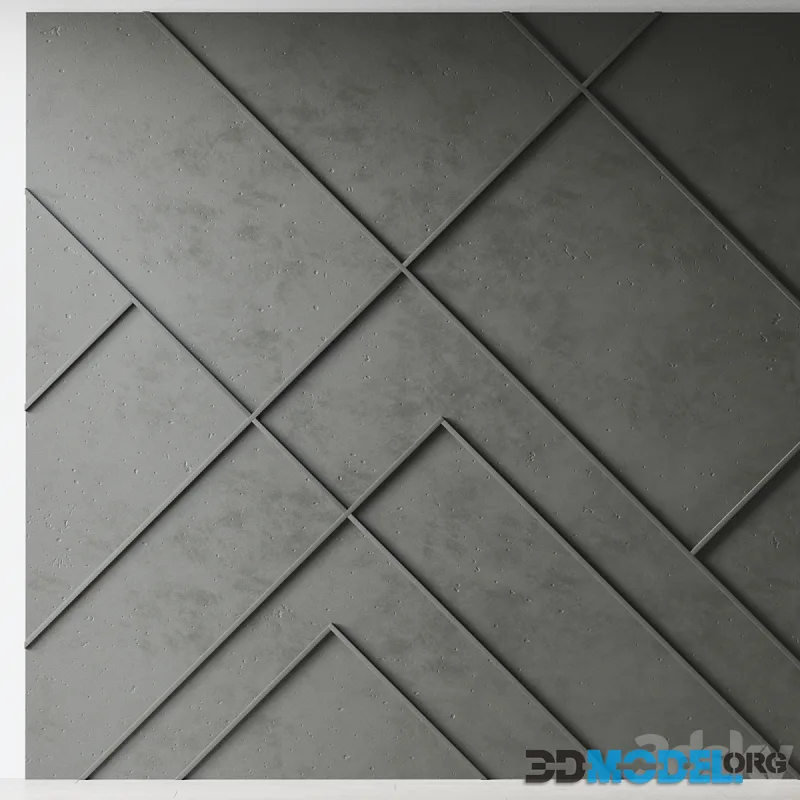 Decorative relief wall (plaster, lath) 22