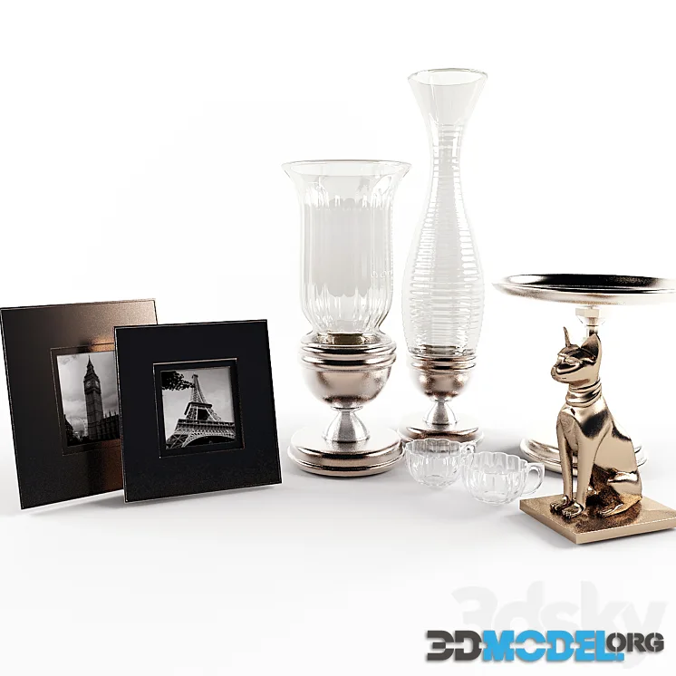 Decorative Set 1 with stand-cat