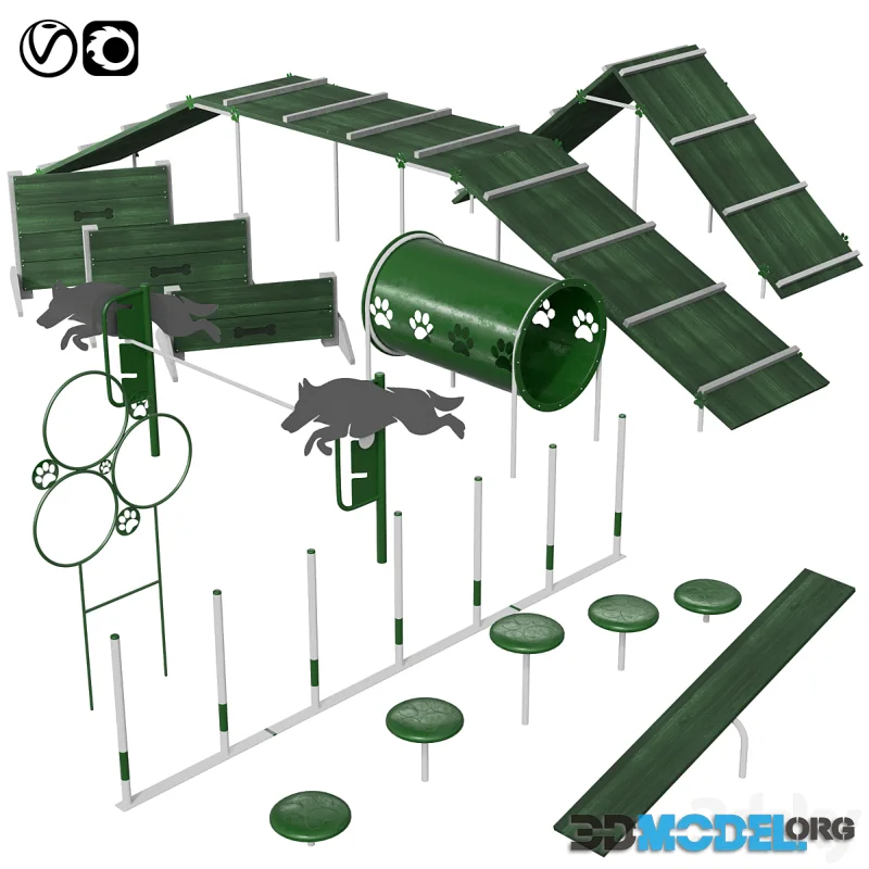Dog training ground equipment (agility) #2