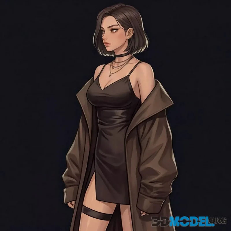 Elara 3D Toon Girl – Still Pose (PBR)