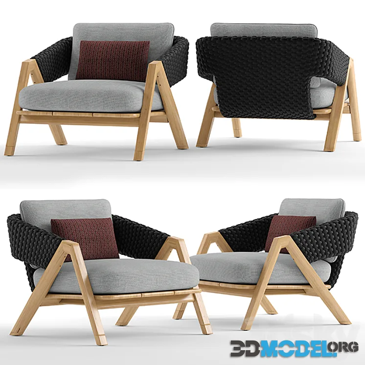 Ethimo knit armchair