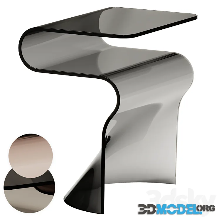 Fiam Italia Toki Glass Side Table