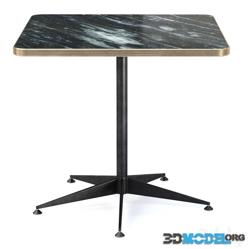Grace restaurant square table Square metal restaurant table
