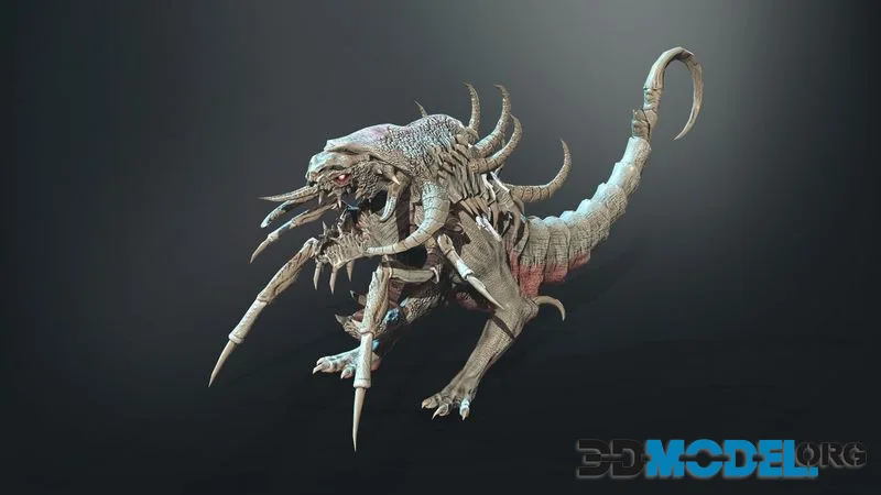 Hell Dog remaster low-poly (PBR)