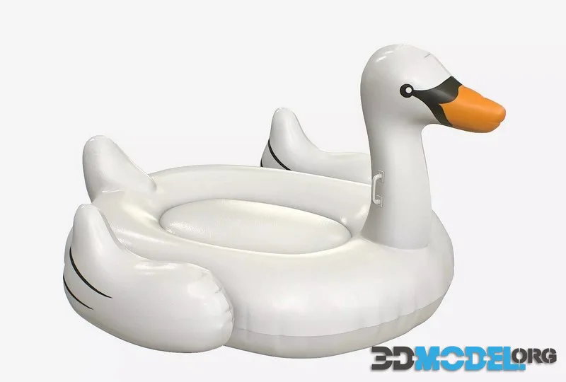Inflatable Swan low-poly (PBR)