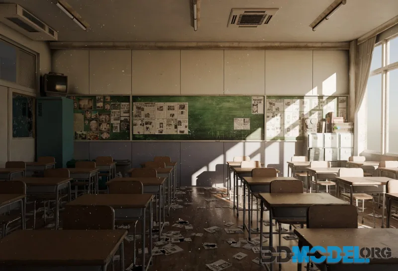 Japanese Abandoned Classroom