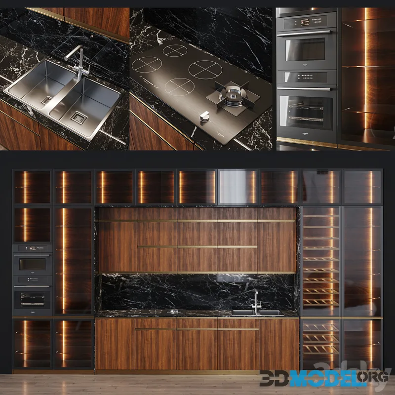 Kitchen Modern 7 with technology